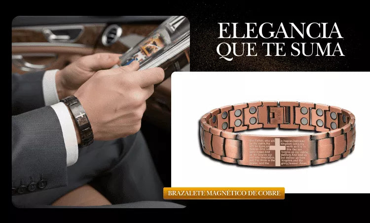 Brazalete Magnético de Cobre: La Unión Perfecta Entre Fuerza, Fe y Bienestar